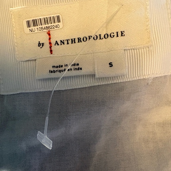 Anthropologie Cream Maxi Dress with Brown Floral Print - Picture 9 of 14